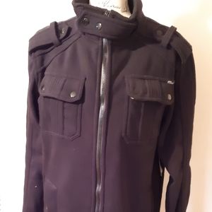 Mens large fitted black jacket